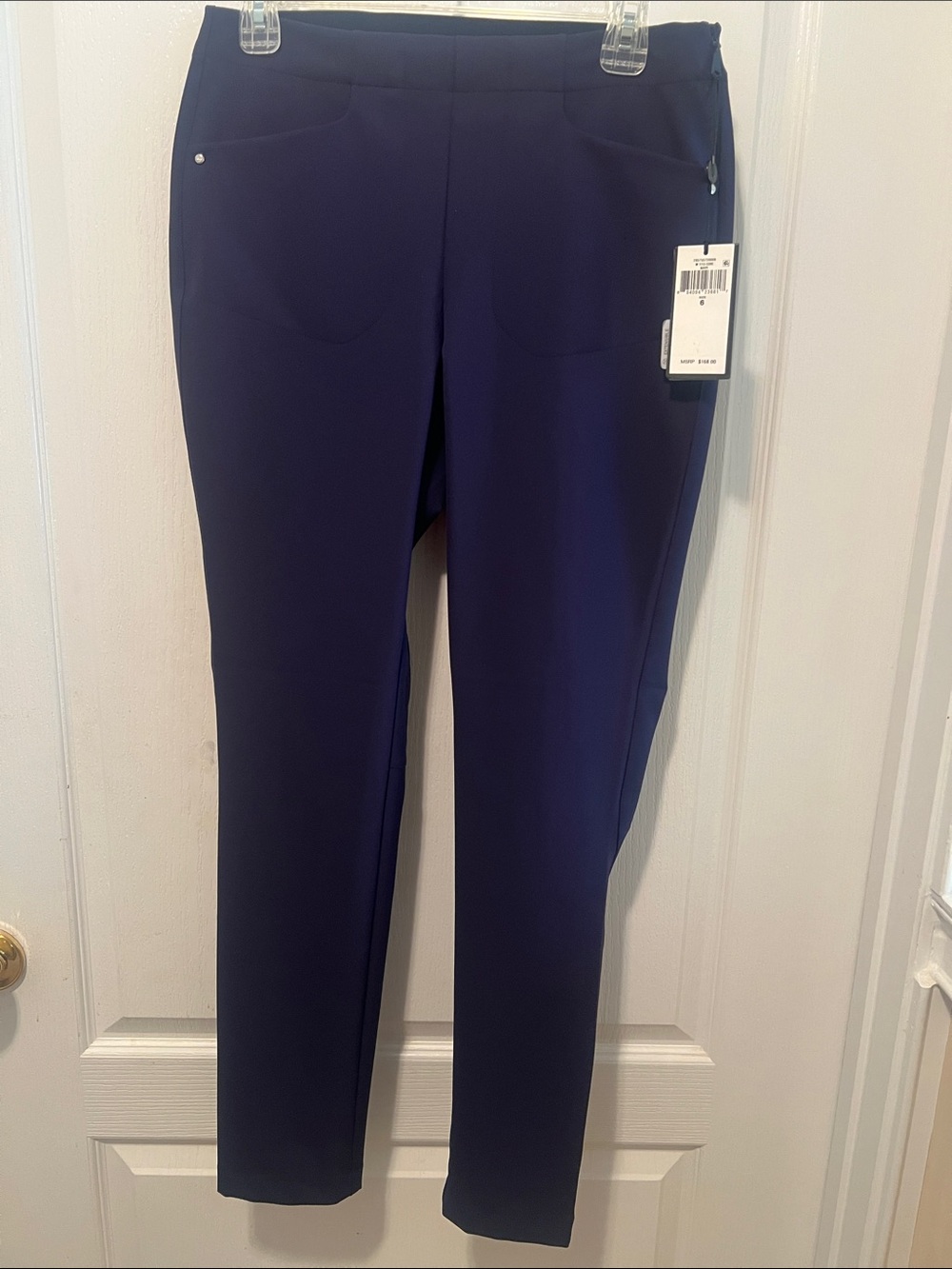 NWT RLX Ralph Lauren Navy Performance Golf Pants. Designed for comfort. Size 6.